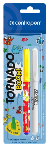 Školní roller Centropen 2675 Tornado Boom se zmizíkem - mix barev