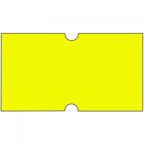 Cenové etikety na kotoučku 22x12 mm COLA-PLY - signální žluté, 42ks