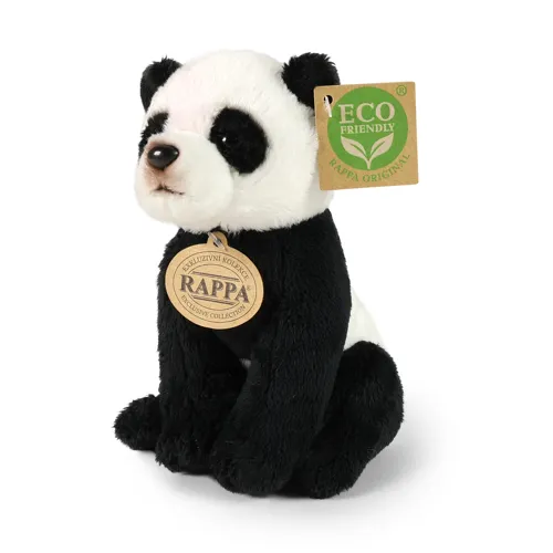 Plyšová panda sedící 15 cm, ECO-FRIENDLY
