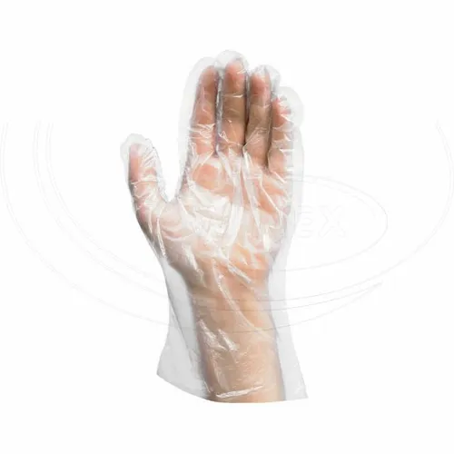 Rukavice jednorázová HDPE, velikost L, 100 ks