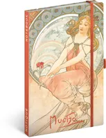 Notes NOTIQUE linkovaný 13 x 21 cm - Alfons Mucha- Malířství