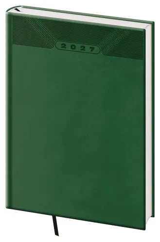 Týdenní diář 2027 Helma B5 Print Classic zelený