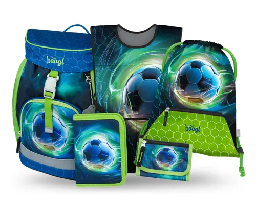 Školní batohový set 5dílný BAAGL Airy Fotbal Míč