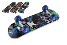 Skateboard dřevěný 43 cm - mix barev