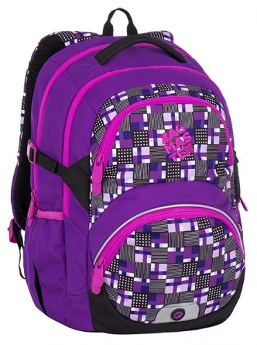 Bagmaster školní batoh THEORY 7 C Violet/Pink, 3 roky záruka