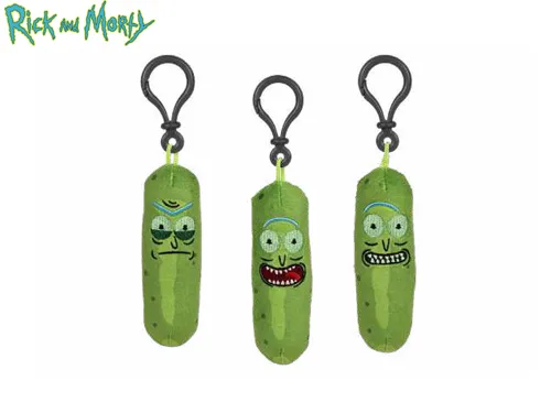 Plyšový přívěsek na klíče Pickle Rick 12 cm - Rick a Morty, mix motivů