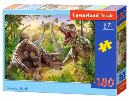 Puzzle Castorland 180 dílků - Dinosauří bitva