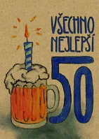 Přáníčko BeBechy - recyklovaný papír - 50 Pivo