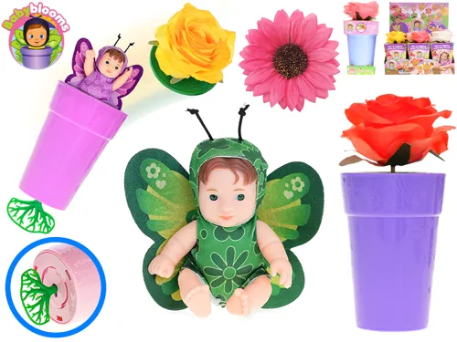 Miminko Babyblooms 12,5 cm s doplňky a květinou - mix motivů