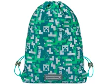 Set 2-dílný pouzdro a sáček na obuv Baagl Minecraft Silver Creeper (1)