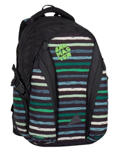 Bagmaster studentský batoh BAG 7 CH Black/Green, 3 roky záruka