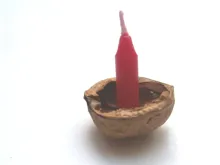 Svíčky do skořápek 8x25mm, 15ks - bílé (3)