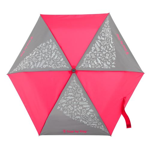 Dětský skládací deštník s magickým efektem Doppler - neonová růžová