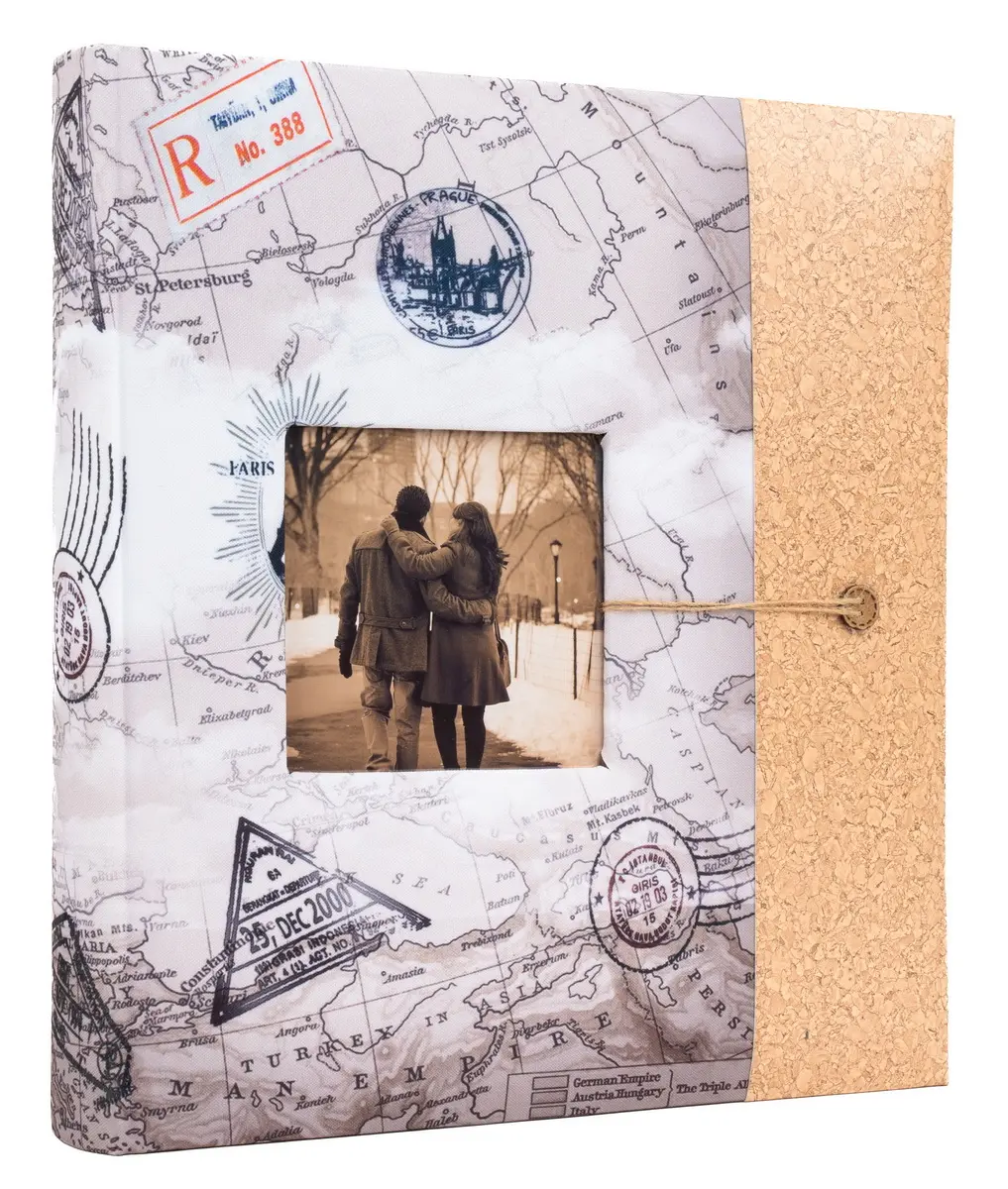 Levně Fotoalbum klasické 60 stran, DBCL-30 Travel 6 1 šedé