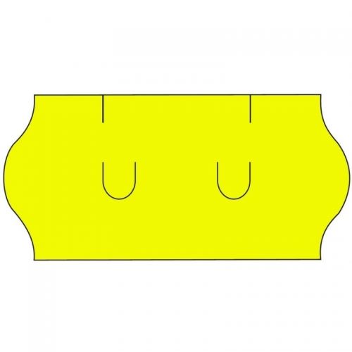 Cenové etikety na kotoučku 26x12 mm UNI - signální žluté