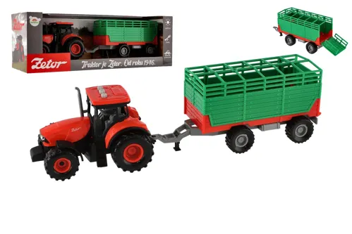Traktor Zetor s vlekem 36 cm na setrvačník se světlem a zvukem