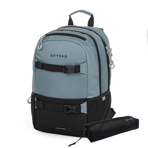 Studentský batoh KARTON P+P OXY Sport - Black Grey + etue zdarma