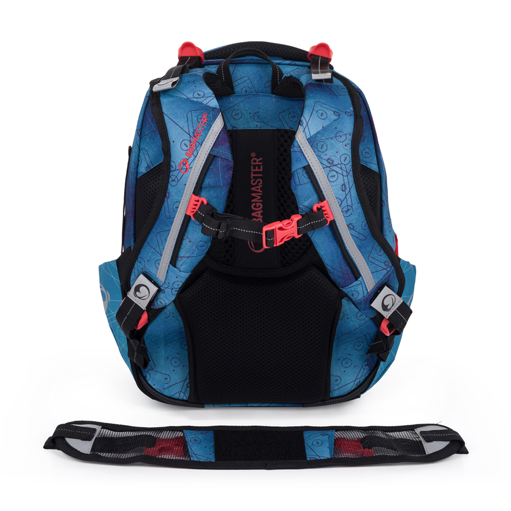 Záda a bederní pás batohu Bagmaster Vega 24 A, pohled zezadu