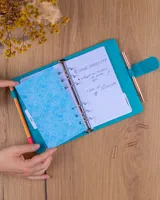 Týdenní diář 2027 Notique Refill kroužkový 12,5 x 19 cm tyrkysový (7)