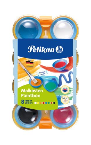 Vodové barvy Pelikan 755 - 8 barev + štětec