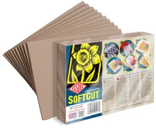 Lino ESSDEE Softcut 20 x 15 cm, 10 ks Lino ESSDEE Softcut 20 x 15 cm, 10 ks