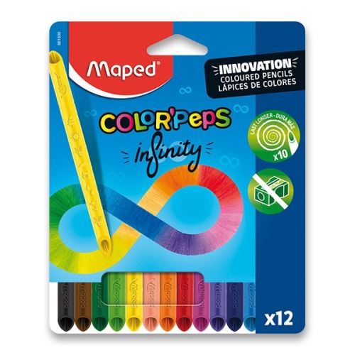 Pastelky Maped Color'Peps Infinity - 12 barev