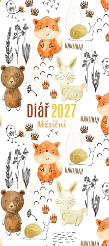Měsíční diář 2027 Aria lamino Příroda