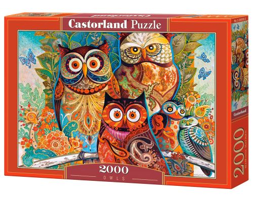 Puzzle Castorland 2000 dílků - Sovy