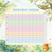 Nástěnný rodinný plánovací kalendář 2027 Notique Zvířátka, 30x30 cm (15)