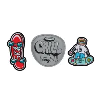 Odznáčky Baaglies 3 ks Chill Skate Sk8 - Baagl