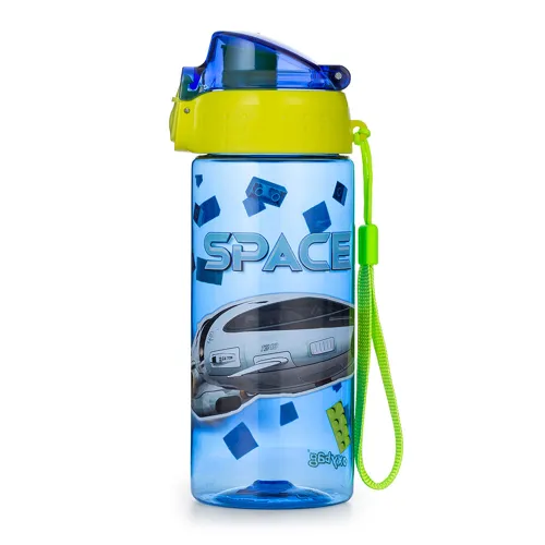 Láhev na pití 500 ml OXY CLiCK Space modro-žlutá