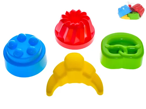 Formičky na písek bábovky 10–12 cm, 4 ks