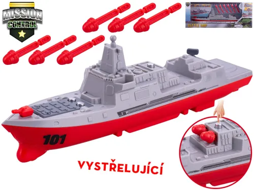 Torpédoborec Mission Control 24 cm na setrvačník střílející projektily