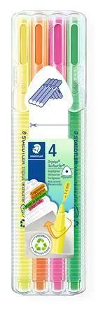 Zvýrazňovač "Triplus textsurfer 362", sada, 4 barvy, 1-4 mm, STAEDTLER