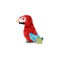 Plyšový papoušek červený ara 15 cm, ECO-FRIENDLY (2)