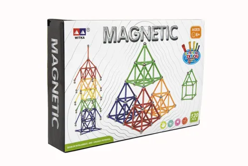 Magnetická stavebnice, 120 ks