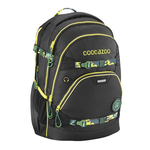 Školní batoh Coocazoo e-ScaleRale TecCheck s elektronicky nastavitelným bederním popruhem, Black