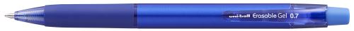 Gumovací pero stiskací UNI URN-181-07, modré
