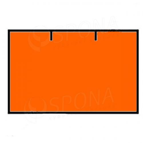 Cenové etikety na kotoučku 25x16 mm CONTACT hranaté - signální oranžové, 36ks