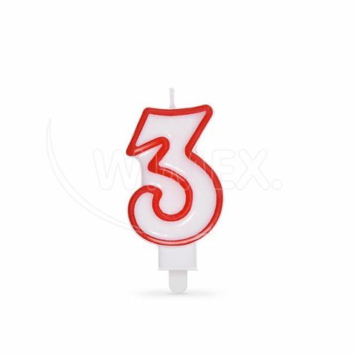 Číslová svíčka "3"