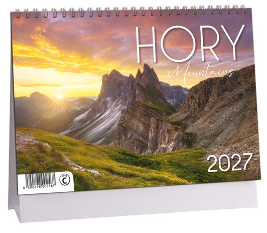 Levně Stolní kalendář 2027 Aria Hory