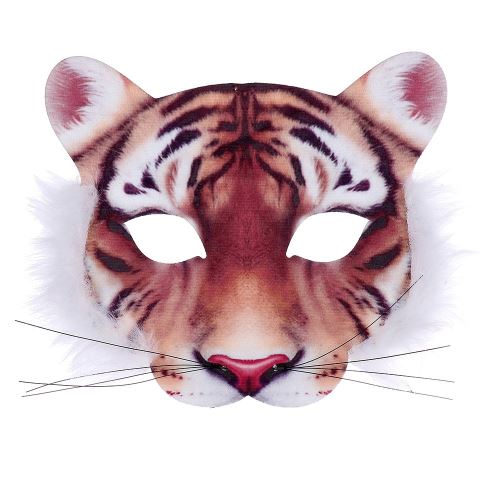 Maska dětská látková tygr