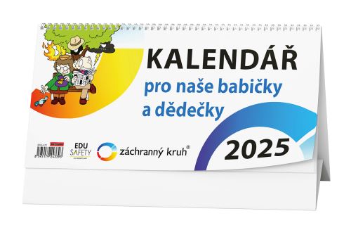 Stolní kalendář 2025 Baloušek - Kalendář pro naše babičky a dědečky