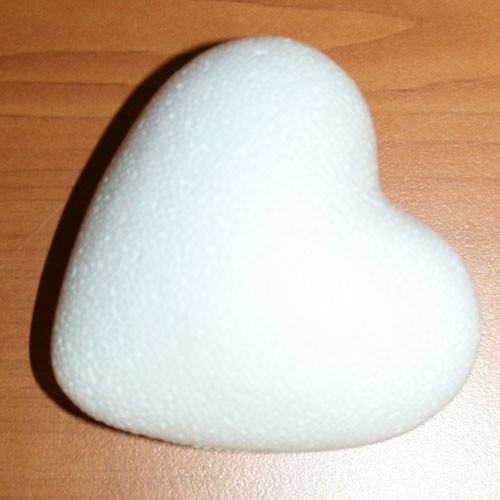 Levně Srdce z polystyrenu 8 cm/50ks