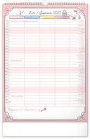 Nástěnný kalendář 2027 Notique Rodinný plánovací Hello Kitty XL, 33 x 46 cm (9)