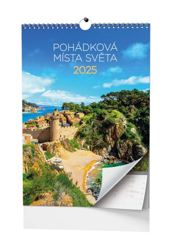 Nástěnný kalendář 2025 Baloušek - Pohádková místa světa