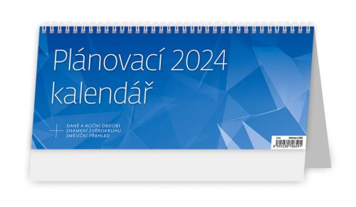 Stolní kalendář 2024 Helma - Plánovací MODRÝ