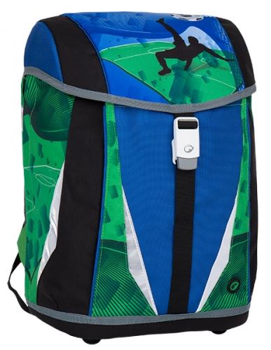 Bagmaster školní batoh POLO 7 B Blue/Green/Black, 3 roky záruka