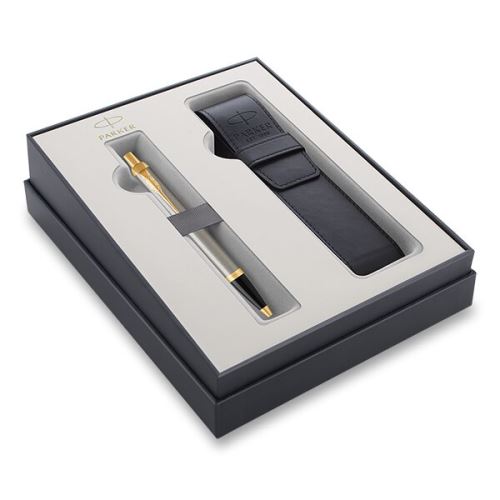Parker IM Brushed Metal GT - kuličkové pero v dárkové kazetě s pouzdrem