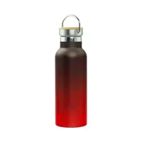 Termoláhev BAAGL 500 ml bambusové víčko Gradient červeno-černá